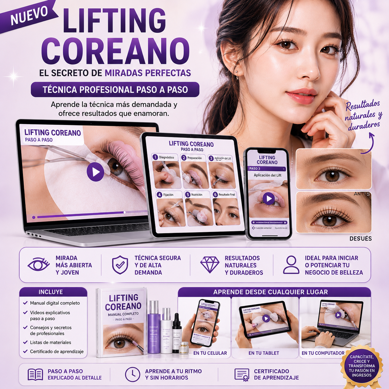 PACK DIGITAL LIFTING COREANO